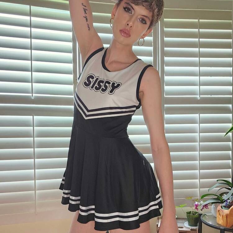 Cheer Mini Dress Black - Image 2