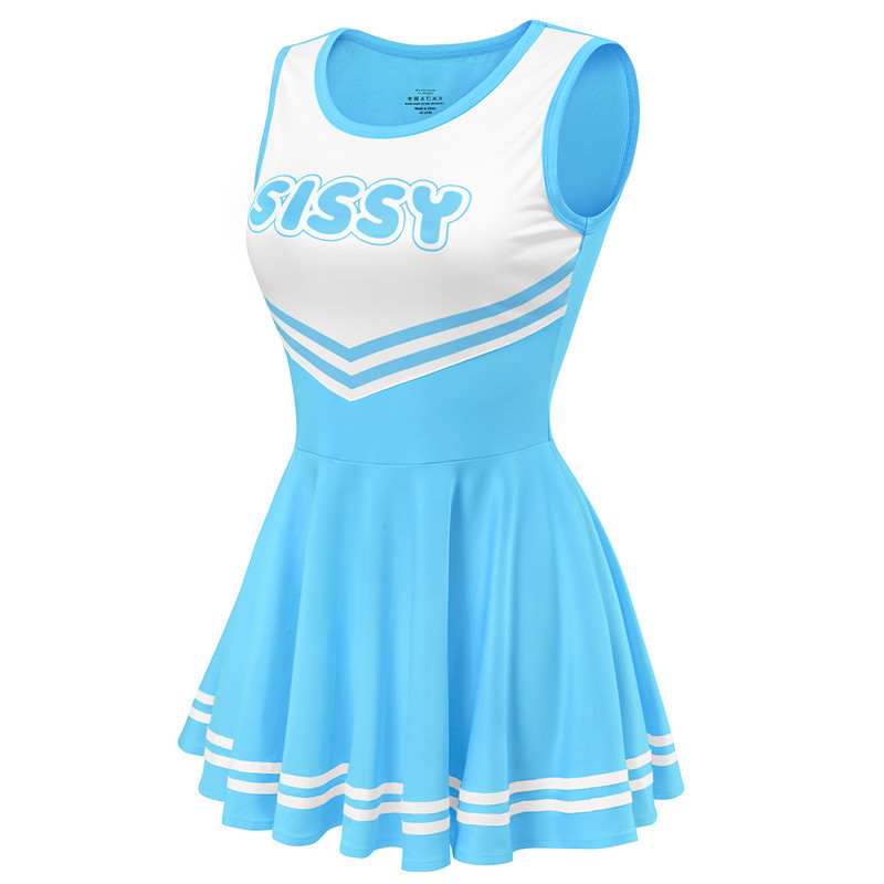 Cheer Mini Dress Blue - Image 6