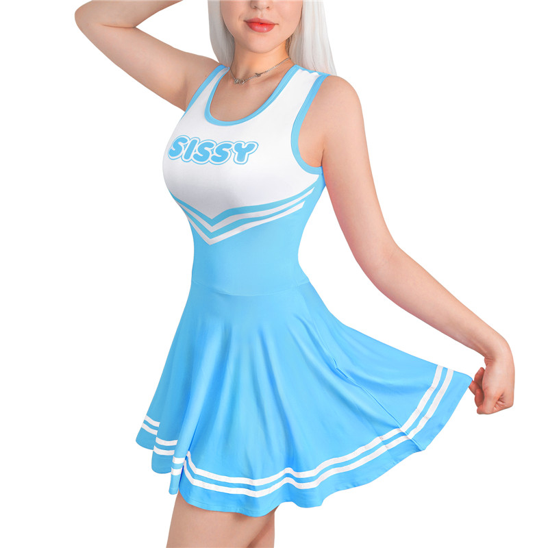 Cheer Mini Dress Blue - Image 2