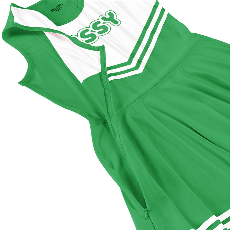 Cheer Mini Dress Dark Green - Image 10