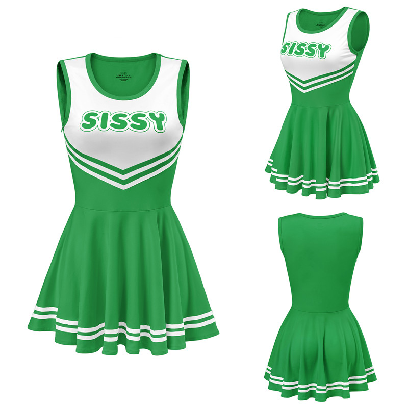 Cheer Mini Dress Dark Green - Image 6