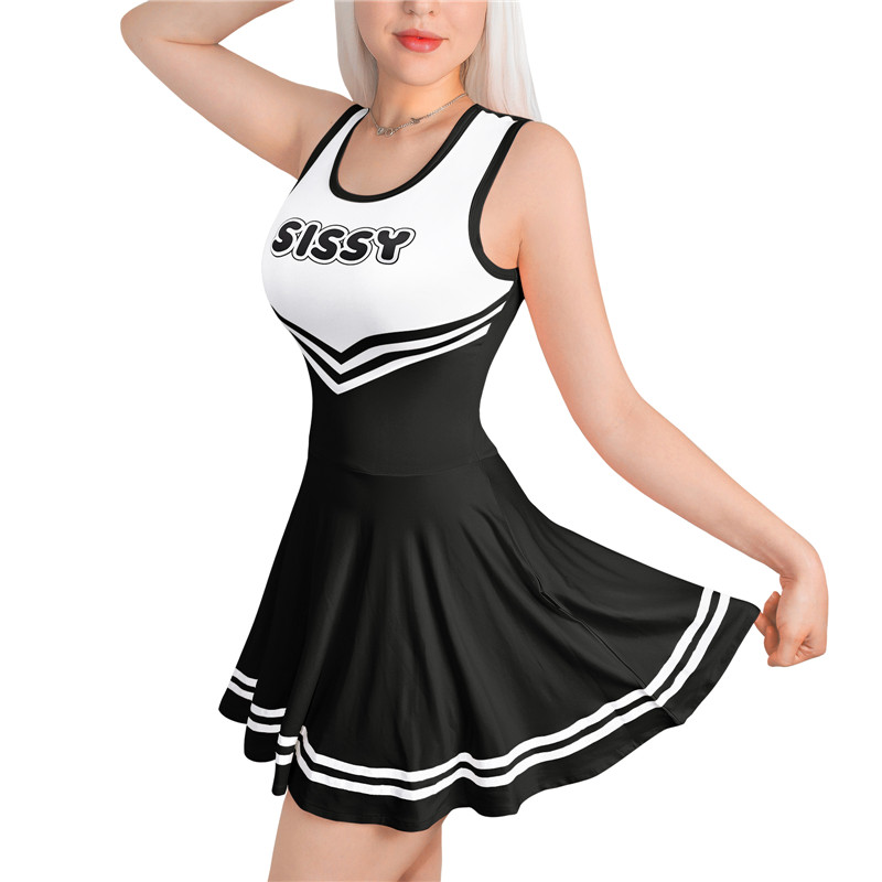 Cheer Mini Dress Black - Image 3
