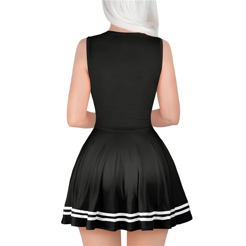 Cheer Mini Dress Black - Image 5