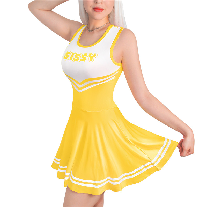 Cheer Mini Dress Yellow - Image 2
