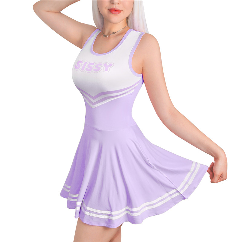 Cheer Mini Dress Purple - Image 2