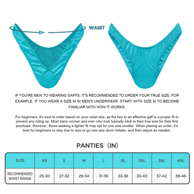 Little Secret Thong Tucking Gaff Panties Blue - Image 4