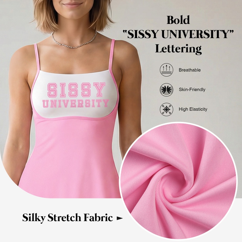 Pink Bustier Faux Two-Piece Silky Bodycon Slip Dress - Image 6