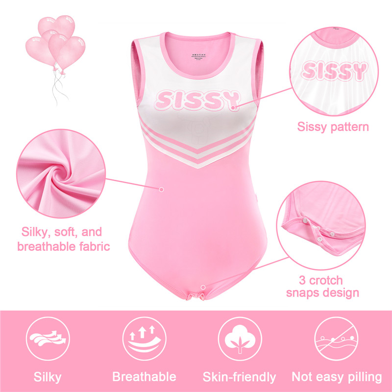 Cheer Onesie Bodysuit Pink - Image 6