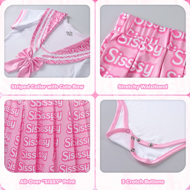 Schoolgirl Onesie Skirt Set - Image 7