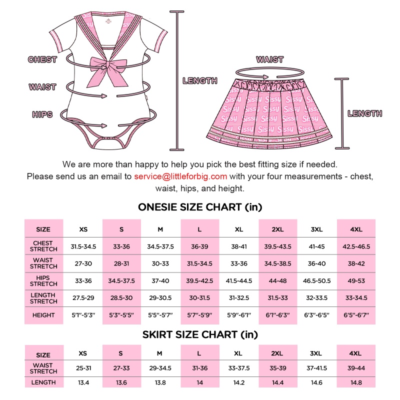 Schoolgirl Onesie Skirt Set - Image 4