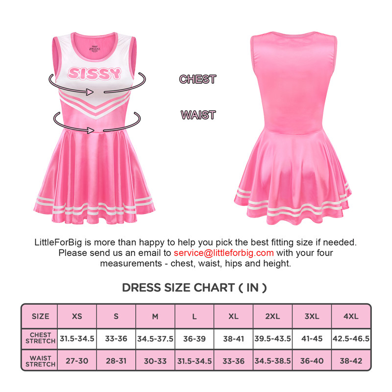 Shiny Satin Cheer Mini Dress Rose - Image 4