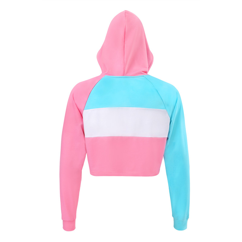 Pastel Cropped Hoodie Sweatshirt - Image 7