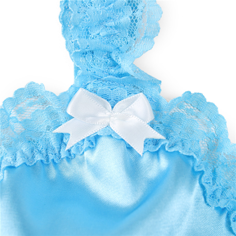 Sissy Lacy Frill Bralette Blue - Image 9