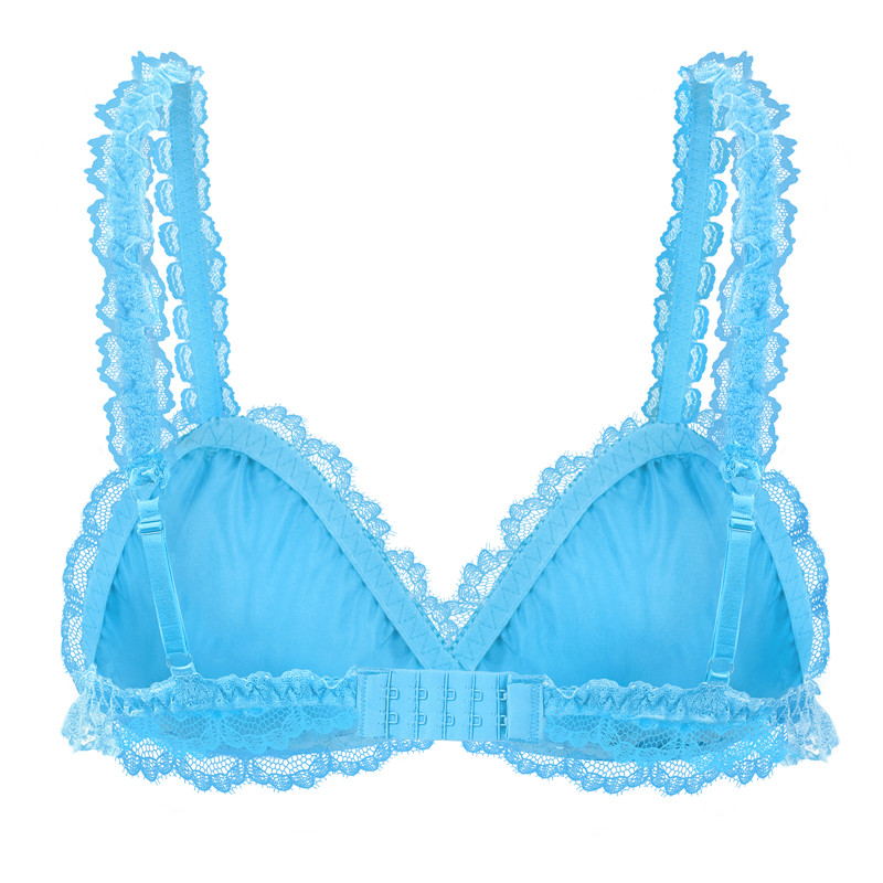 Sissy Lacy Frill Bralette Blue - Image 7