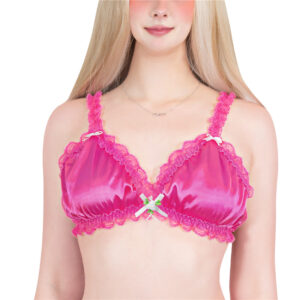 Lacy Frill Bralette Rose