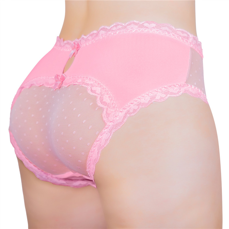 Sissy Cheeky Tucking Gaff Panties Pink - Image 2