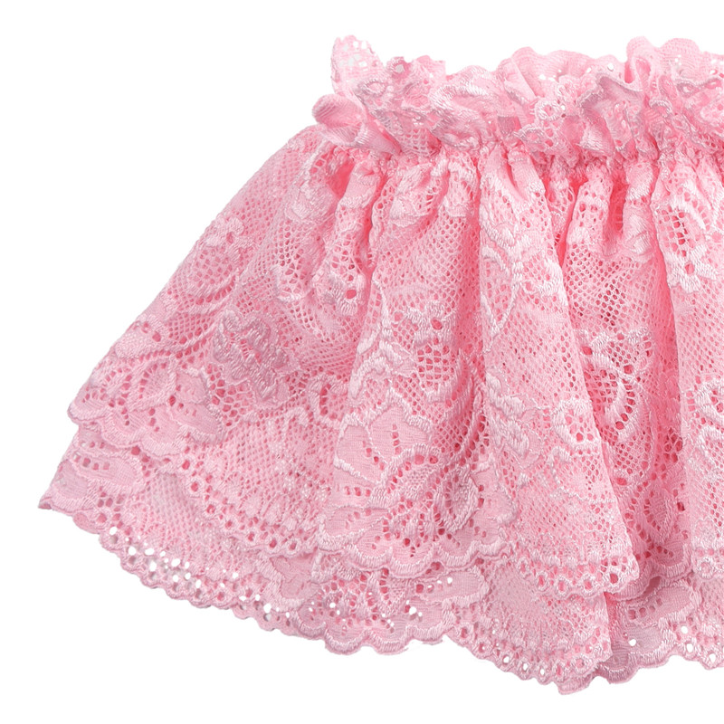 Lace Skirted Thong Panties Pink - Image 8