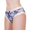 Cottagecore Pattern Tucking Gaff Panties Black
