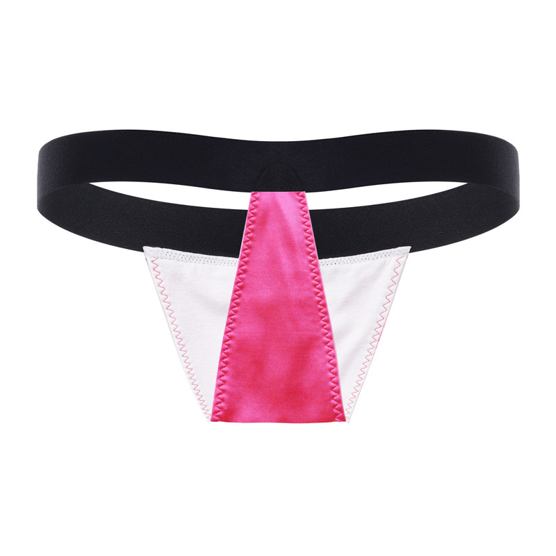 Wider Straps Thong Tucking Gaff Panties Hot Pink - Image 6