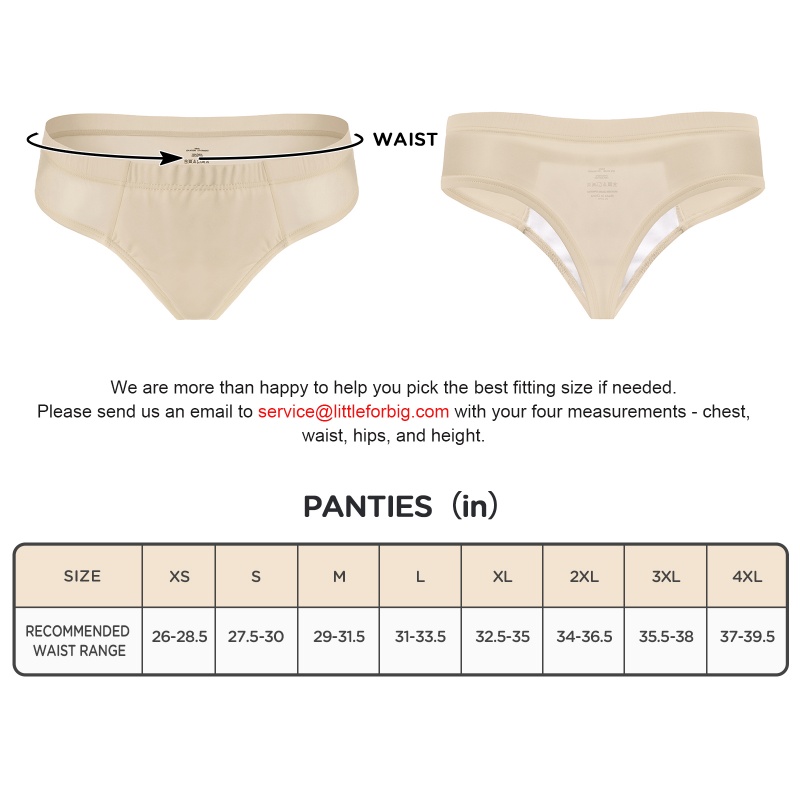 Tucking Gaff Brazilian Cheeky Panties Nude - Image 4