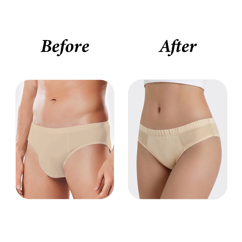 Tucking Gaff Brazilian Cheeky Panties Nude - Image 5