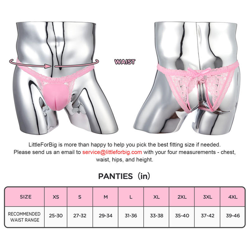 Camel Toe Tucking Gaff Thong Panties Pink - Image 4
