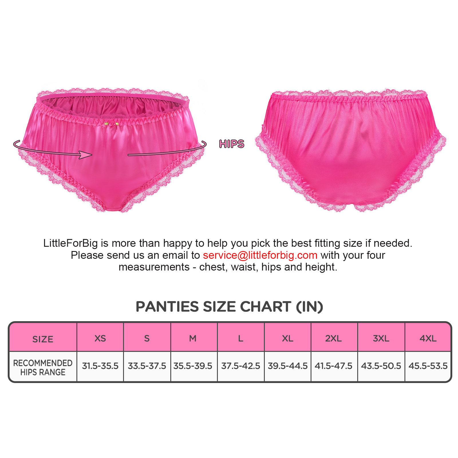Lacy Frill Panties Rose - Image 4