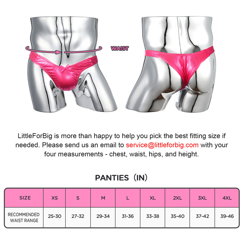 Little Secret Sparkle Metallic Tucking Gaff Panties Hot Pink - Image 4