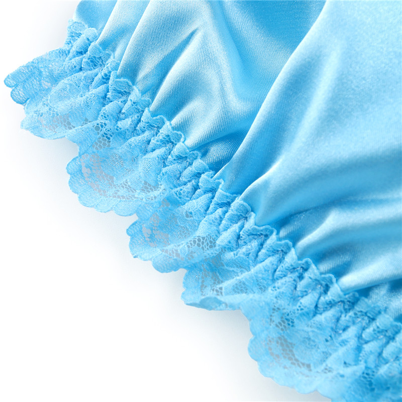 Sissy Lacy Frill Bralette Set Blue - Image 5