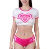 Sorority Gym Camel Toe Tucking Gaff Shorts Set
