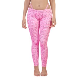 Y2K Thong Strap Camel Toe Pad Tucking Gaff Yoga Pants Leggings