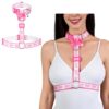 Furry Petplay Collared Chest Harness