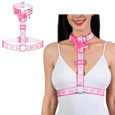Furry Petplay Collared Chest Harness
