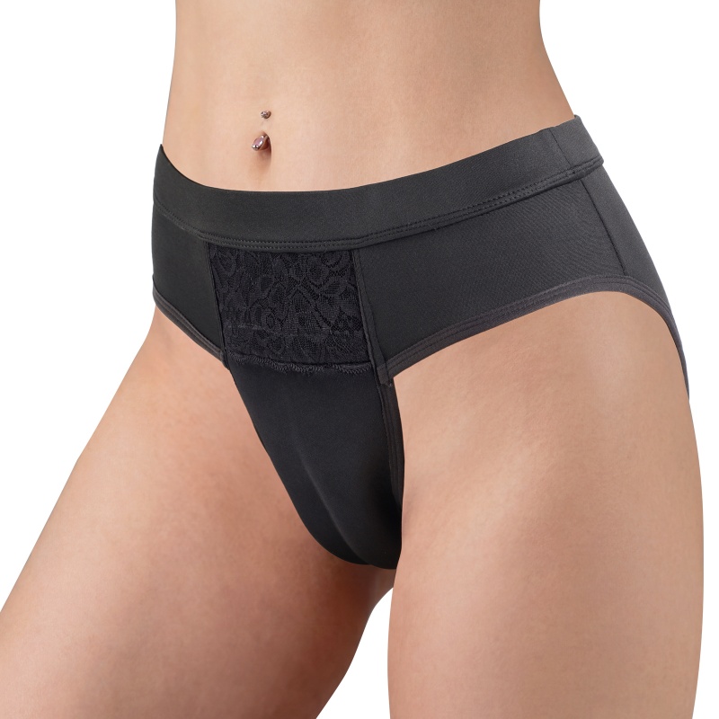 Camel Toe Lacy Tucking Gaff Panties - Image 2
