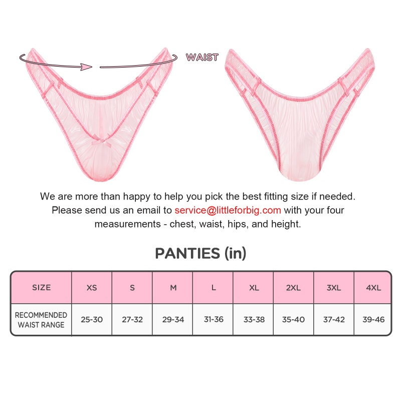 Little Secret See-through V-shape High Leg Plastic Thong Panties - Image 4
