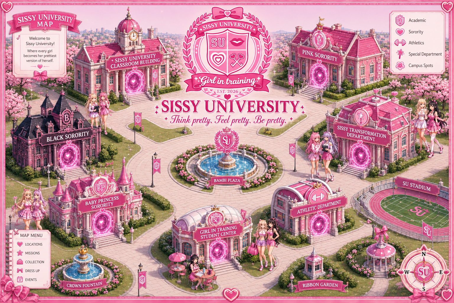 Sissy University campus map