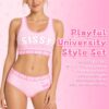 Camisole and Panties Sports Bralette Set