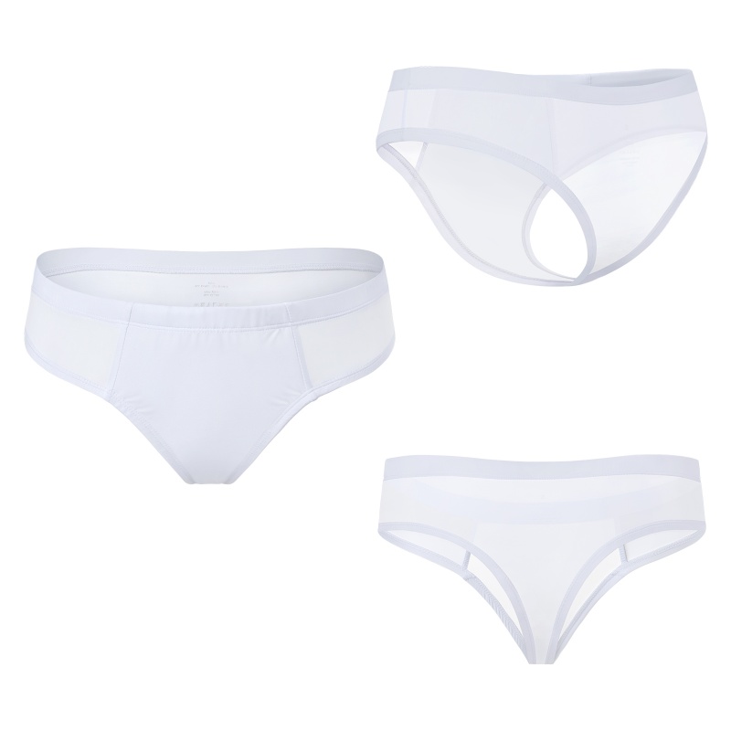 Tucking Gaff Brazilian Cheeky Panties White - Image 5