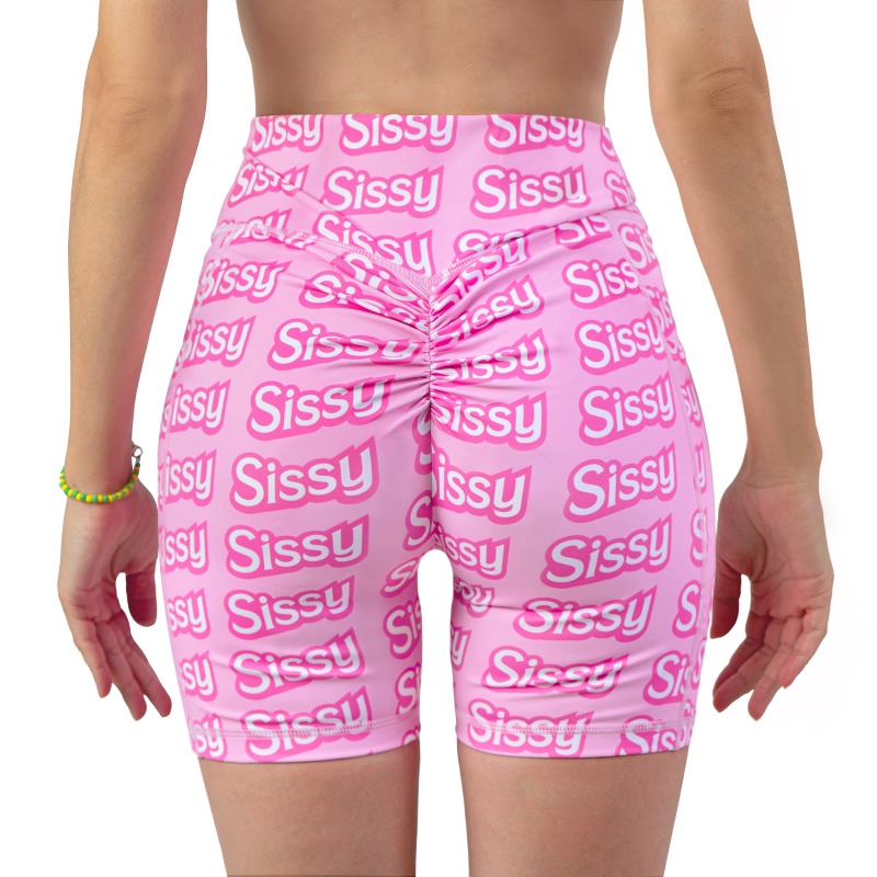 SissyUniversity High Waisted Camel Toe Insert Tucking Gaff Yoga Shorts Leggings - Image 6