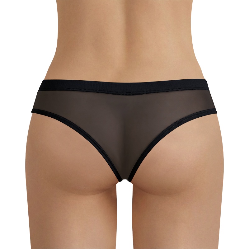 Camel Toe Tucking Gaff Brazilian Cheeky Panties Black - Image 7