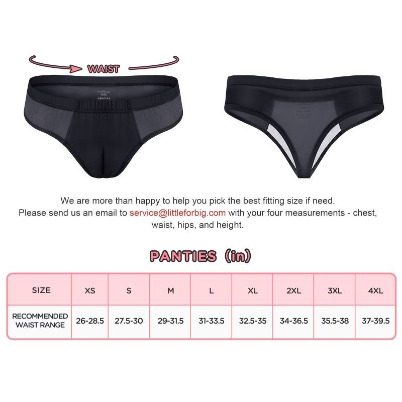 Camel Toe Tucking Gaff Brazilian Cheeky Panties Black - Image 4