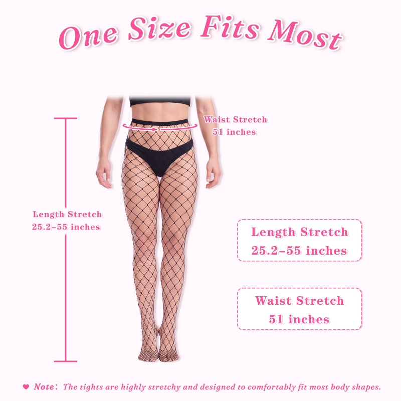 High Waist Fishnet Tights for Feminine & Sissy Style 3 Pairs Set - Image 4