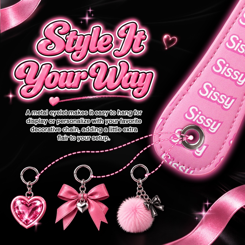 SissyUniversity Faux Leather Sissy Heart-shaped Paddle - Image 7